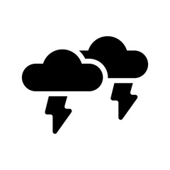 Thunder Icon Vector Symbol Design Illustration