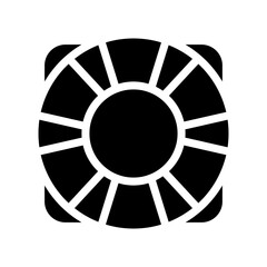 Life Buoy Icon Vector Symbol Design Illustration