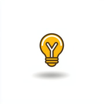 recommend clip art: Yellow Lightbulb With "Y" Inside