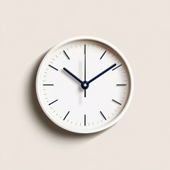 Fototapeta premium Minimalist White Wall Clock