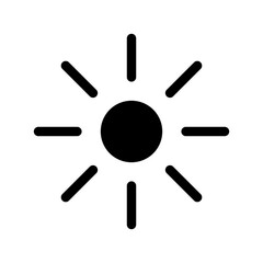 Sun Icon Vector Symbol Design Illustration