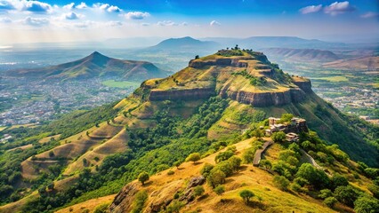 Exploring the dried hill surrounding Sinhagad Fort in Pune
