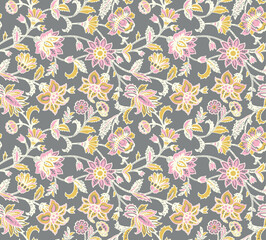 patchwork seamless fabric pattern