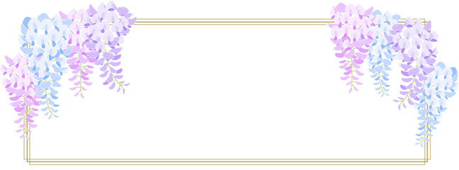 藤の花のベクター素材イラスト