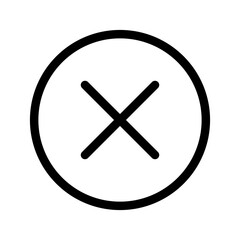 Delete Icon Vector Symbol Design Illustration