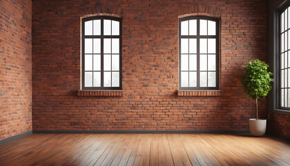 Illustrate a red brick wall