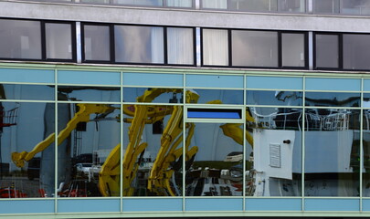 Modern Building in the Fishing Port of Bremerhaven