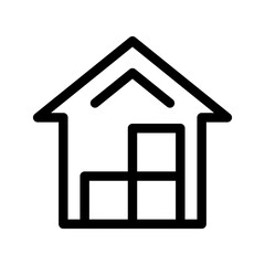 Warehouse Icon Vector Symbol Design Illustration