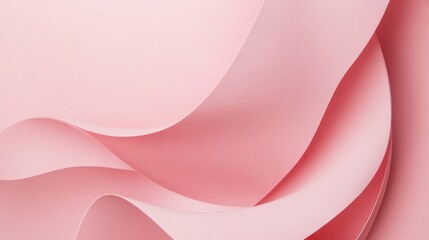 Photo of, Pink background with abstract swirls and curls for design, banner template