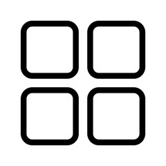 Grid Icon Vector Symbol Design Illustration