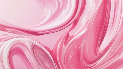Photo of, Pink background with abstract swirls and curves for design, banner template