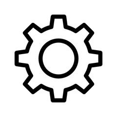Gear Icon Vector Symbol Design Illustration