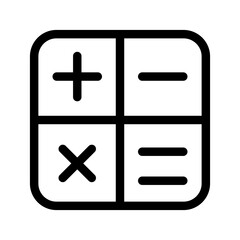 Obraz premium Calculator Icon Vector Symbol Design Illustration