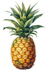 Fototapeta premium Vibrant Tropical Pineapple: A Juicy Delight