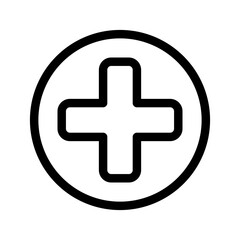 Fototapeta premium Hospital Sign Icon Vector Symbol Design Illustration