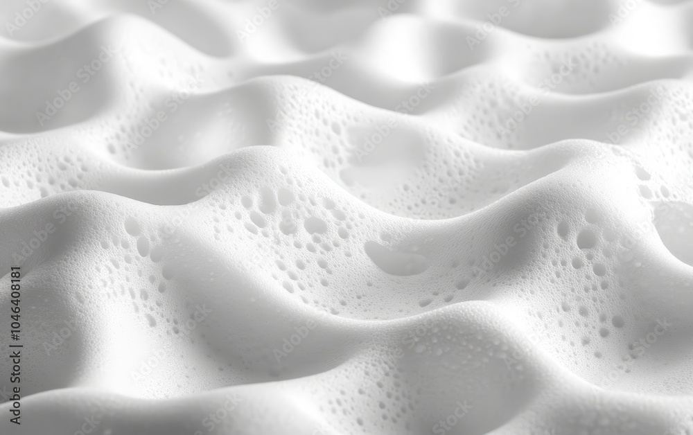 Wall mural foam texture: soft, fluffy foam creating a sea of interconnected bubbles with smooth, rounded shapes