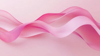 Photo of, Pink background with abstract waves for design, banner template