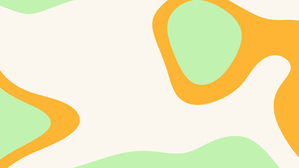 Abstract background with green and orange shapes suitable for web design, presentations, posters, and digital art projects. Vibrant and modern.