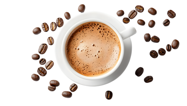 Smiley Face in Coffee Cup