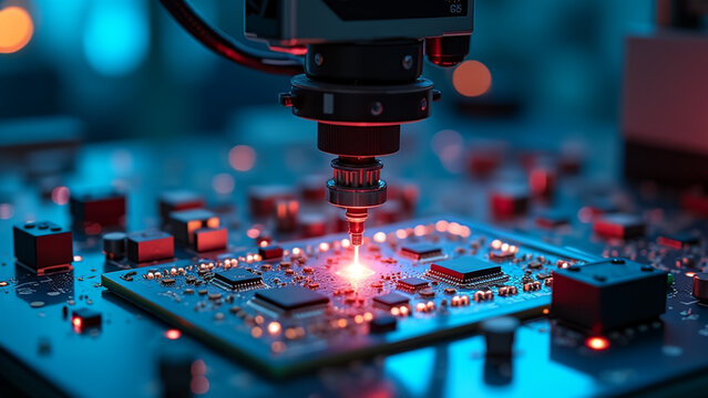 Precision metal part being crafted through advanced 3D printing technology