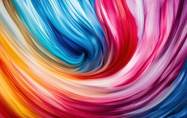 Fototapeta premium Paint Mixing Texture: Swirling colors blending together in fluid motion, creating a mesmerizing, abstract pattern as the paints merge and flow. 