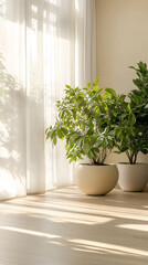 Fototapeta premium Serene indoor plants