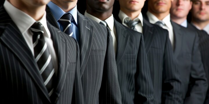 A group of professionals in polished suits