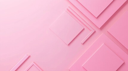 Photo of, Pink background with concentric squares and triangles for design, banner template