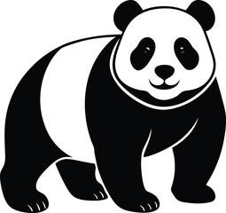 panda silhouette vector