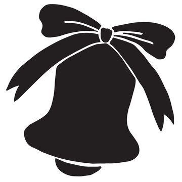 recommend clip art: Bell silhouette line christmas decoration christmas annual event decoration illustration
                    