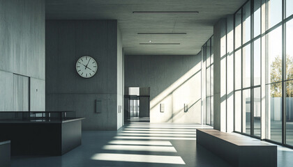 Fototapeta premium Minimalist and unique interior design in the house