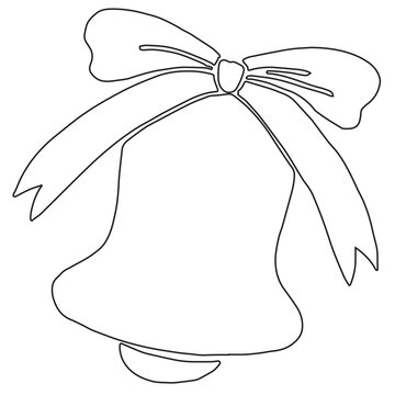 recommend clip art: Bell silhouette line christmas decoration christmas annual event decoration illustration
                    