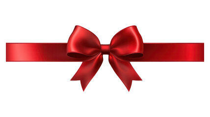 Festive red ribbon with a bow perfect for gifting, decorating, or crafting during celebrations and holidays, showcasing elegance and style.