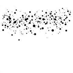 Sparkling Silver Confetti Falling on Isolated Background - Vector Glitter Border and Festive Frame