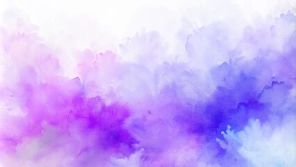Fototapeta premium Fantasy smooth light pink, purple shades and blue watercolor paper textured for grunge design, vintage cards, and templates. Pastel ink colors wet effect hand drawn canvas aquarelle background. 