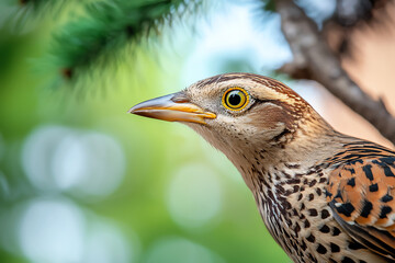 Captivating close-up of a majestic bird in natural habitat highlighting its unique features and vibrant colors