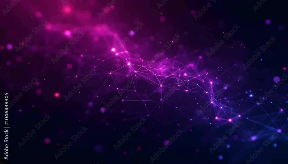 Poster digital technology background. network connection dots and lines. futuristic background for presenta