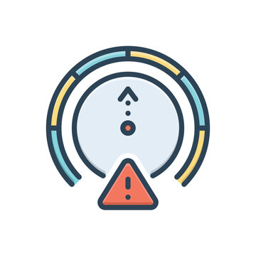 recommend clip art: Color illustration icon for indicator
