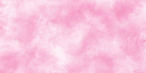 brush painted watercolor abstract painting background, fresh and blurry pink, abstract color pink texture background on black canvas with smoke, Soft and cloudy watercolor stain of pink paint texture.