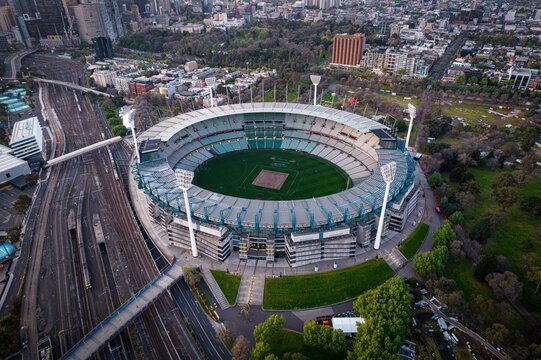 Aerial view of Melbourne Cricket Ground.