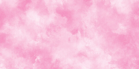 brush painted watercolor abstract painting background, fresh and blurry pink, abstract color pink texture background on black canvas with smoke, Soft and cloudy watercolor stain of pink paint texture.