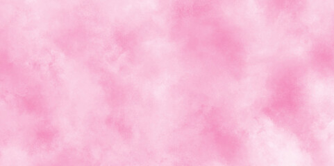 Abstract grainy fantasy smooth light pink watercolor paper texture with clouds, Grunge background frame Soft pink paper texture, pink watercolor background abstract texture with stains.	