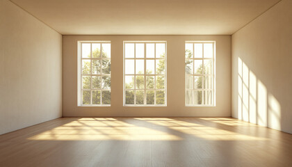Fototapeta premium Minimalist and unique interior design in the house
