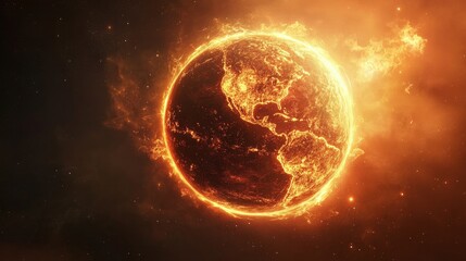 Obraz premium The magnetic field of Earth. Space weather and the Sun-Earth relationship. The magnetosphere is affected by solar magnetic fields and perticle blasts. Earth's magnetic bubble and plasma