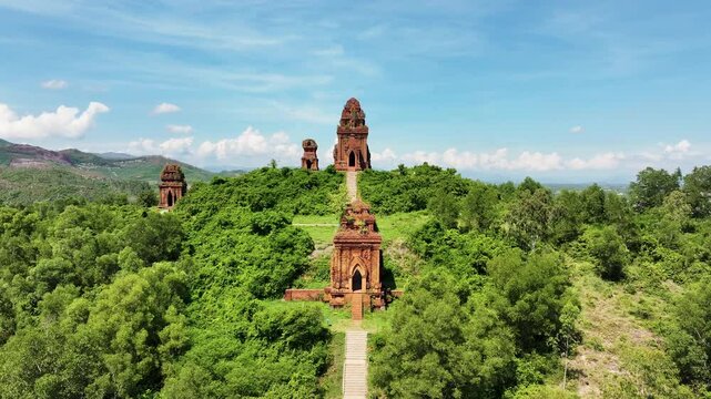 Cham Towers Banh It Quy Nhon aerial view