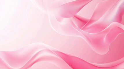 Fototapeta premium Photo of, Pink background with delicate gradients and abstract fluid shapes for design, banner template
