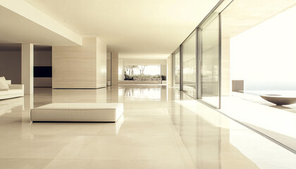 Obraz premium Minimalist and unique interior design in the house