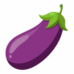eggplant on a white background