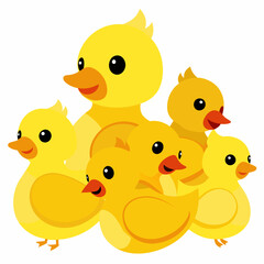 two yellow ducks