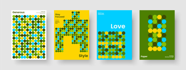 Fototapeta premium Isolated Book Cover Layout. Geometric Business Presentation Template. Creative Poster Design. Brochure. Flyer. Report. Background. Banner. Journal. Brand Identity. Catalog. Newsletter. Magazine